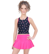 LACTRA TANKINI WITH SKIRT AND INSIDE BOYLEG - PRINTED