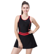 LACTRA RACER-BACK SWIMDRESS WITH BOYLEG