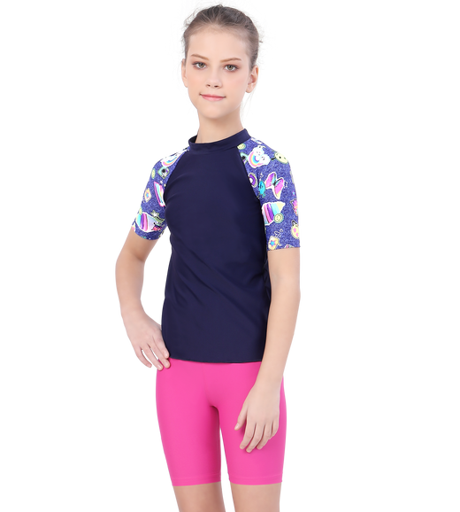 LACTRA UNISEX SUN TOP PRINTED HALF SLEEVE