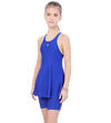 LACTRA RACER BACK SWIMDRESS WITH BOYLEG - ROYAL BLUE