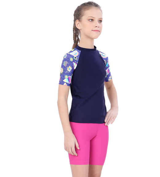 LACTRA UNISEX SUN TOP PRINTED HALF SLEEVE
