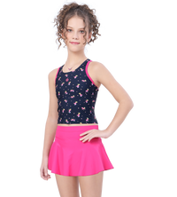 LACTRA TANKINI WITH SKIRT AND INSIDE BOYLEG