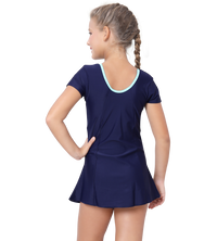 LACTRA U BACK SWIMDRESS SLEEVE WITH BOYLEG