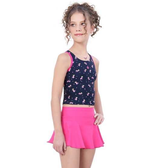 LACTRA TANKINI WITH SKIRT AND INSIDE BOYLEG