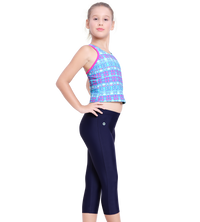 LACTRA KNEE LEG BOTTOM WITH SOLID COLOR