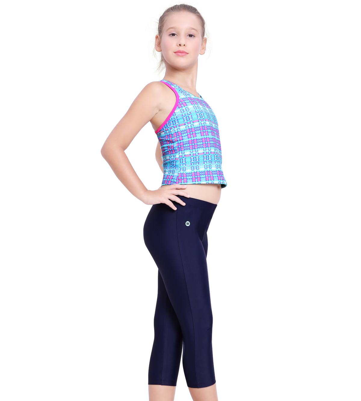 LACTRA KNEE LEG BOTTOM WITH SOLID COLOR