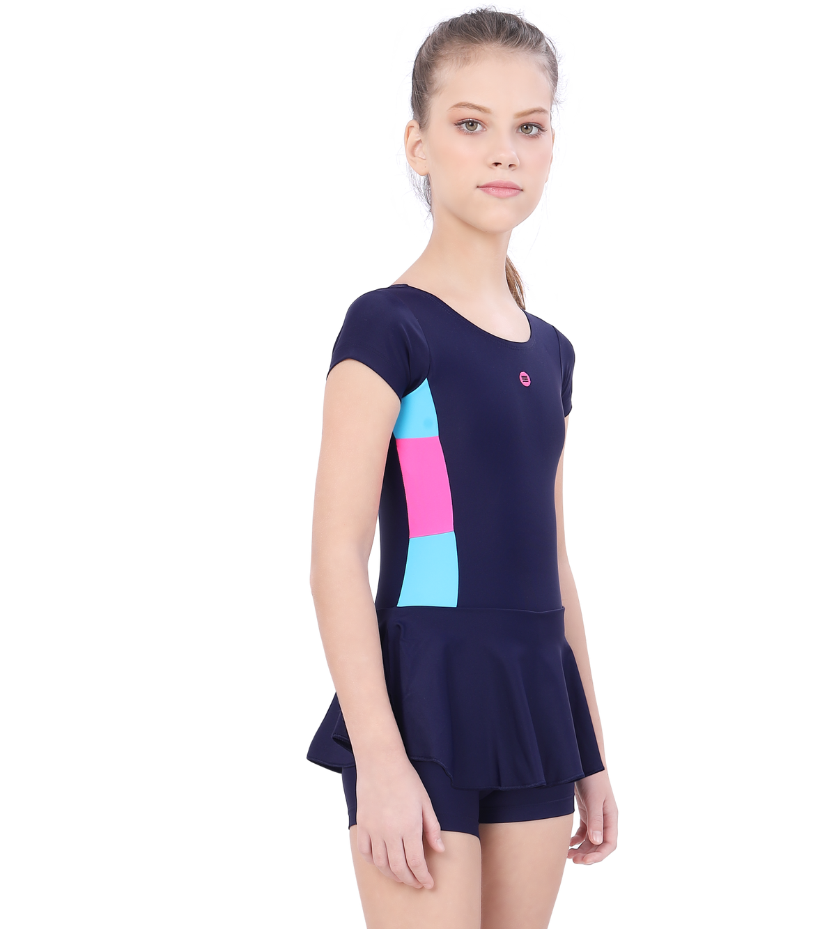 LACTRA U BACK SWIMDRESS SLEEVE WITH BOYLEG