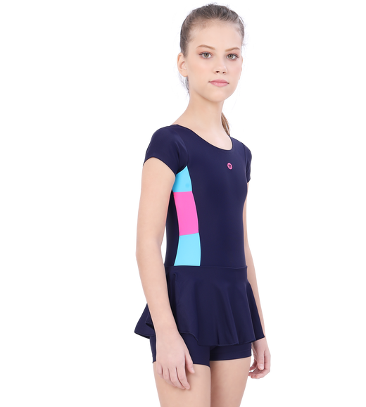 LACTRA U BACK SWIMDRESS SLEEVE WITH BOYLEG