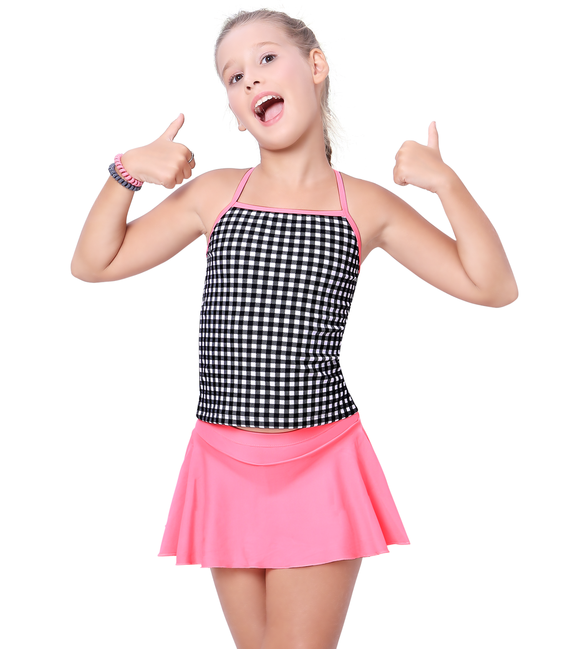 LACTRA TANKINI WITH SKIRT AND INSIDE BOYLEG