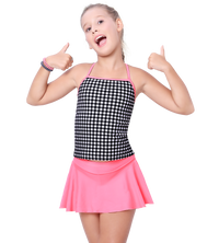 LACTRA TANKINI WITH SKIRT AND INSIDE BOYLEG