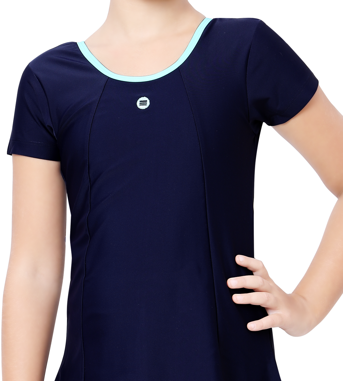 LACTRA U BACK SWIMDRESS SLEEVE WITH BOYLEG