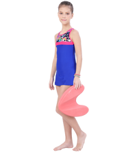 LACTRA RACER BACK SWIMDRESS PRINTED PANEL WITH BOYLEG