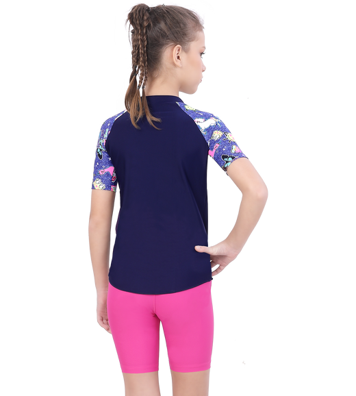 LACTRA UNISEX SUN TOP PRINTED HALF SLEEVE