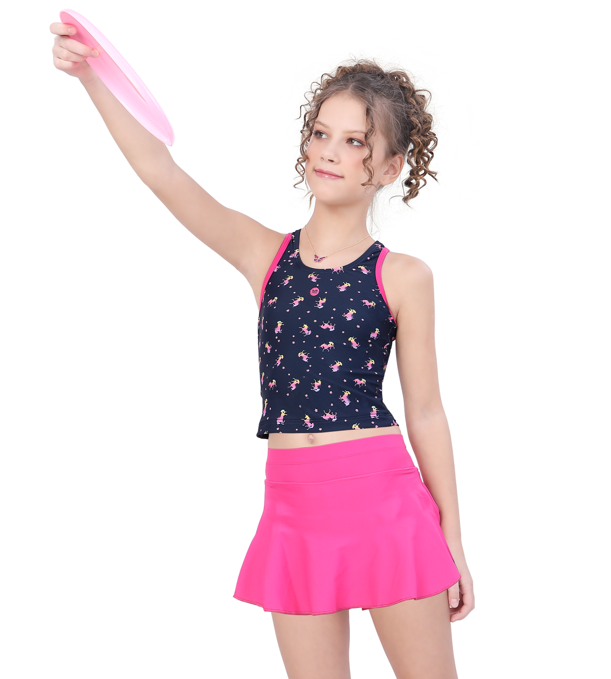LACTRA TANKINI WITH SKIRT AND INSIDE BOYLEG