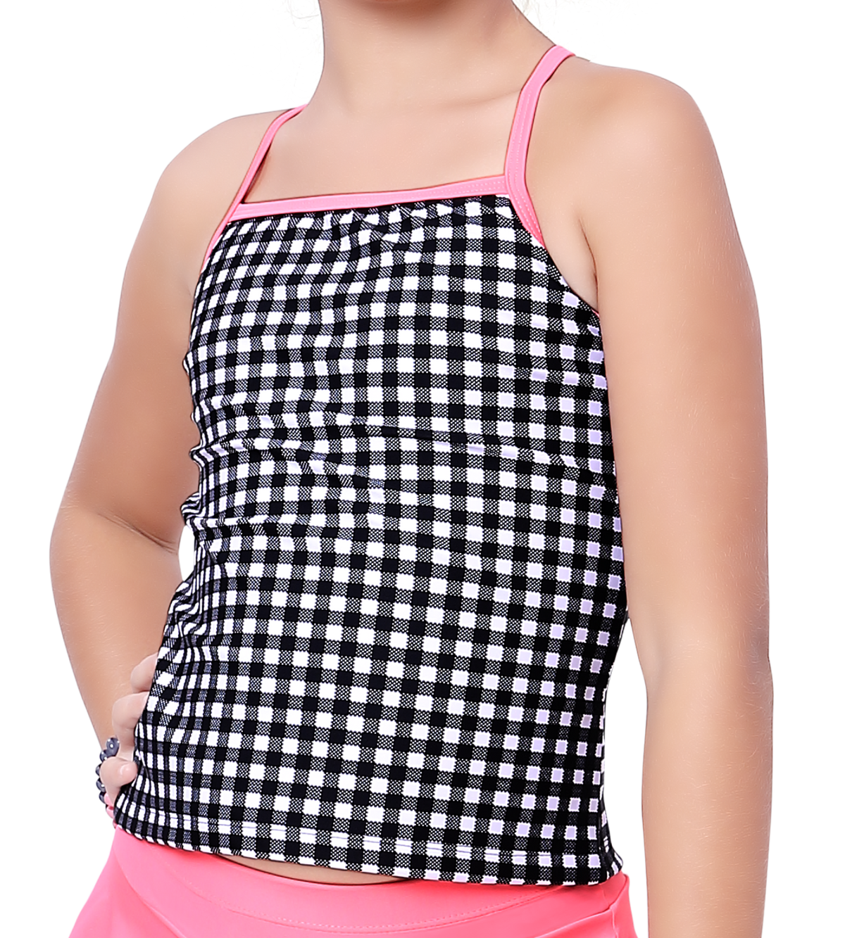LACTRA TANKINI WITH SKIRT AND INSIDE BOYLEG