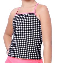 LACTRA TANKINI WITH SKIRT AND INSIDE BOYLEG