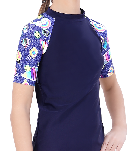 LACTRA UNISEX SUN TOP PRINTED HALF SLEEVE