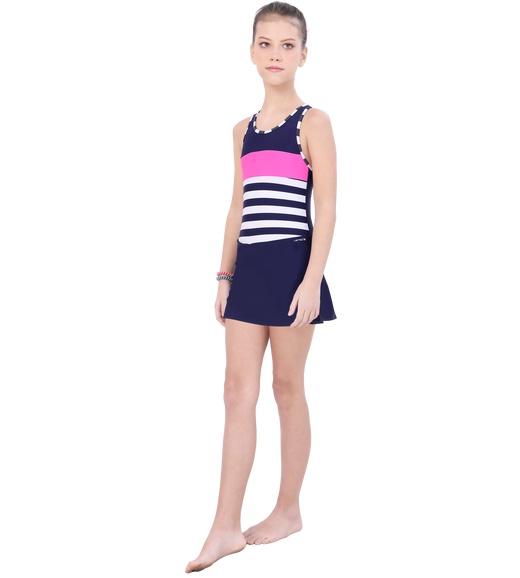 LACTRA RACER BACK SWIMDRESS WITH BOYLEG