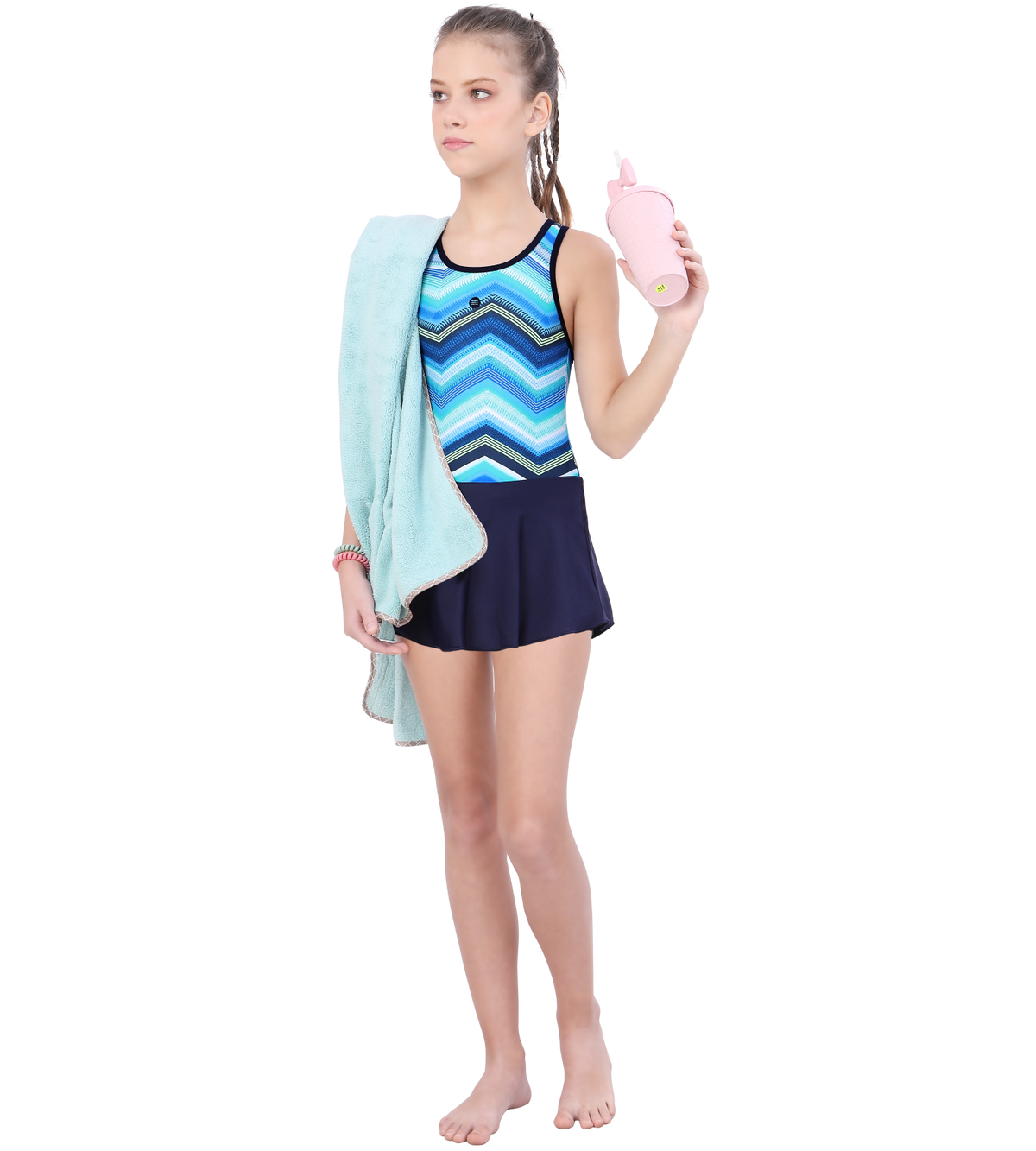 LACTRA RACER BACK SWIMDRESS WITH BOYLEG