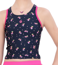 LACTRA TANKINI WITH SKIRT AND INSIDE BOYLEG