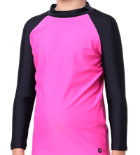 LACTRA SUN TOP WITH CONTRAST FULL SLEEVE