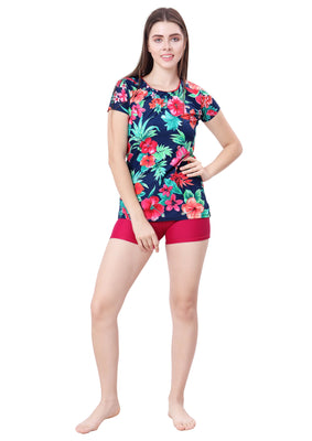 Female Sleeve sun top ( All over printed )