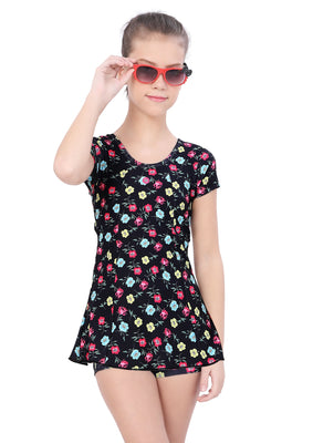 U-BACK SWIMDRESS SLIVE WITH BOYLEG.