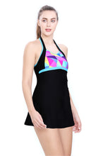 Load image into Gallery viewer, PRINTED ONE PIECE ( HALTER NECK WITH BOYLEG)