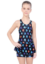 Load image into Gallery viewer, RECER-BACK SWIMDRESS ALL OVER PRINTED WITH BOYLEG
