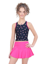 Load image into Gallery viewer, TANKINI WITH SKIRT AND INSIDE BOYLEG.
