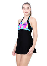 Load image into Gallery viewer, PRINTED ONE PIECE ( HALTER NECK WITH BOYLEG)