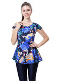 2 PIECE SWIMDRESS (SLEEVE WITH CONTRAST KNEE LEG)