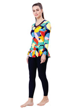 Load image into Gallery viewer, U BACK SWIMDRESS (SLEEVE WITH BOYLEG)