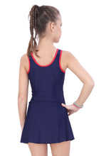 Load image into Gallery viewer, U-BACK SWIMDRESS CONTRAST PANEL WITH BOYLEG