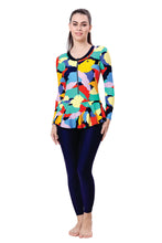 Load image into Gallery viewer, U BACK SWIMDRESS (SLEEVE WITH BOYLEG)