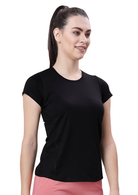 WOMEN ROUND NACK SPORTS T -SHIRT