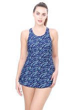 Load image into Gallery viewer, CROSS - BACK SWIMDRESS (ALL OVER PRINTED WITH BOYLEG)