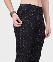 Load image into Gallery viewer, WOMEN PRINTED TRACK PANT WITH ZIP POCKET