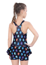 Load image into Gallery viewer, RECER-BACK SWIMDRESS ALL OVER PRINTED WITH BOYLEG