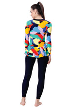 Load image into Gallery viewer, U BACK SWIMDRESS (SLEEVE WITH BOYLEG)