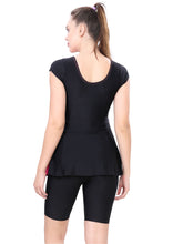 Load image into Gallery viewer, U- BACK SWIMMDRESS ( SLEEVE WITH UPPER KNEE BOYLEG)
