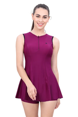 WOMEN SWIMDRESS WITH BOYLEG