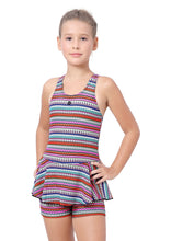Load image into Gallery viewer, RECER-BACK SWIMDRESS ALL OVER PRINTED WITH BOYLEG