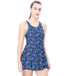 LACTRA RACER-BACK SWIMDRESS WITH BOYLEG
