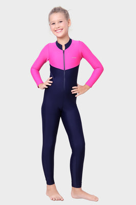 CONTRAST PANEL FULL SLEEVES ALL IN ONE  SUIT