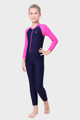 CONTRAST PANEL FULL SLEEVES ALL IN ONE  SUIT