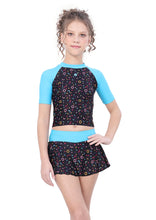 Load image into Gallery viewer, CLOSE BACK TOP AND SKIRT PRINTED SWIMDRESS.