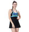 LACTRA ONE PIECE HALTER NECK WITH BOYLEG