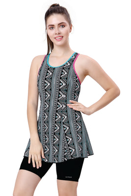 RACER -BACK SWIMDRESS (WITH BOYLEG)