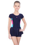 U- Back swimdress contrast Panel